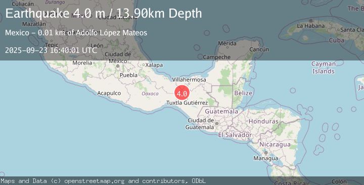Map of CHIAPAS, MEXICO