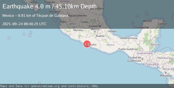 Map of GUERRERO, MEXICO