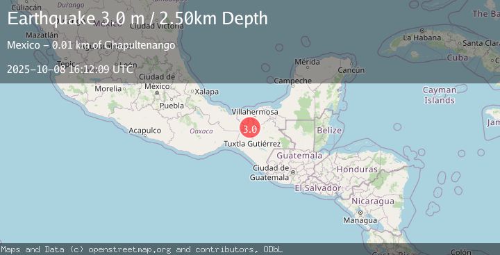 Map of CHIAPAS, MEXICO