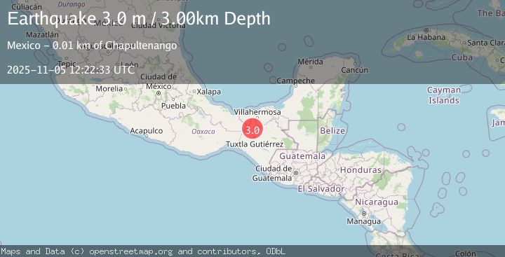 Map of CHIAPAS, MEXICO