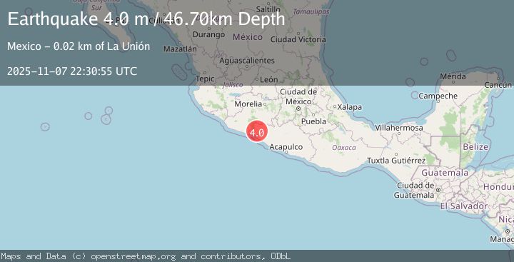 Map of GUERRERO, MEXICO