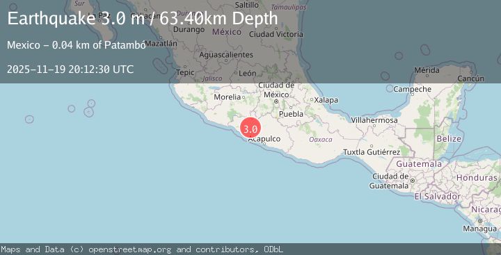 Map of GUERRERO, MEXICO