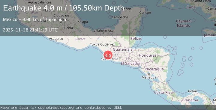 Map of CHIAPAS, MEXICO