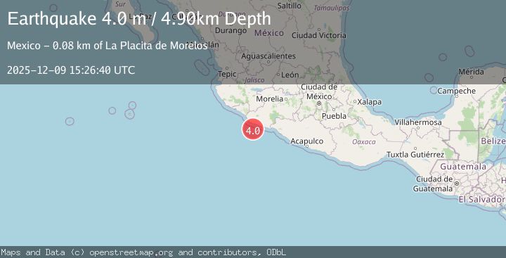 Map of OFFSHORE MICHOACAN, MEXICO