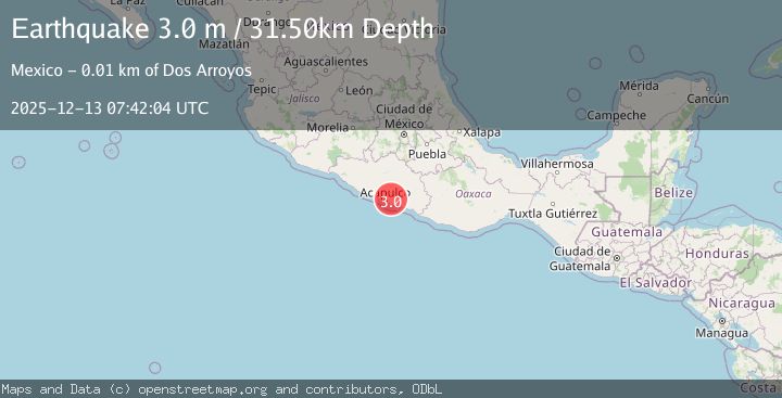 Map of GUERRERO, MEXICO