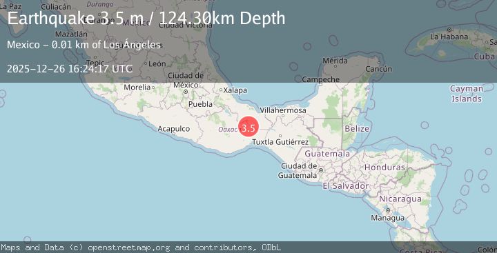 Map of OAXACA, MEXICO