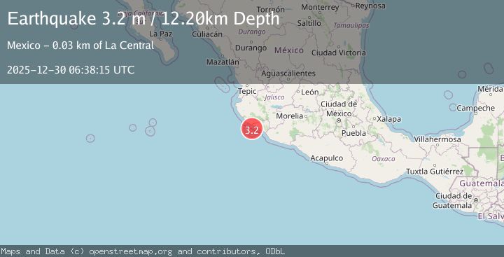 Map of OFFSHORE COLIMA, MEXICO
