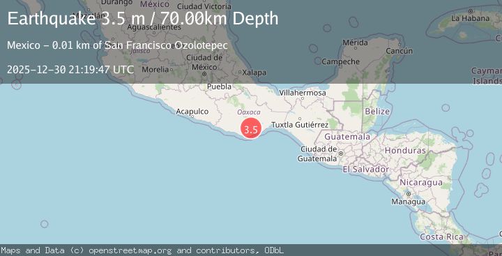 Map of OAXACA, MEXICO