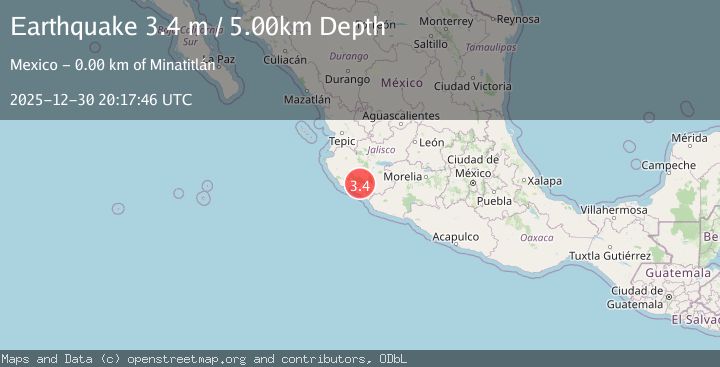 Map of COLIMA, MEXICO