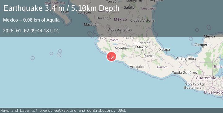 Map of MICHOACAN, MEXICO
