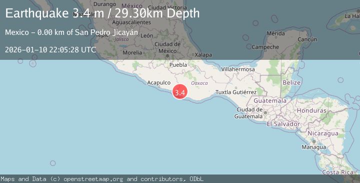 Map of OAXACA, MEXICO