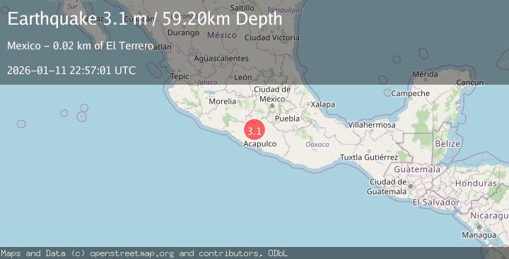 Map of GUERRERO, MEXICO