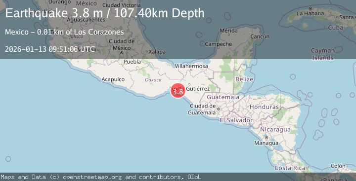 Map of OAXACA, MEXICO