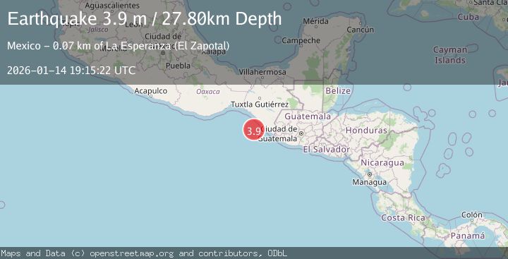 Map of OFFSHORE CHIAPAS, MEXICO