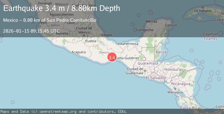 Map of OAXACA, MEXICO