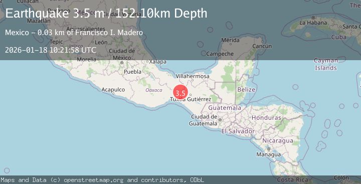 Map of OAXACA, MEXICO