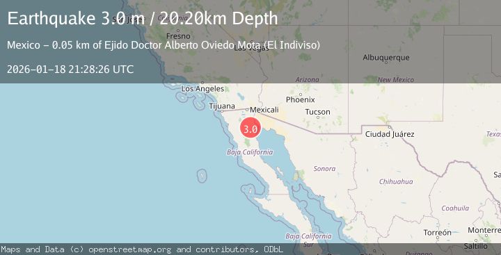 Map of BAJA CALIFORNIA, MEXICO