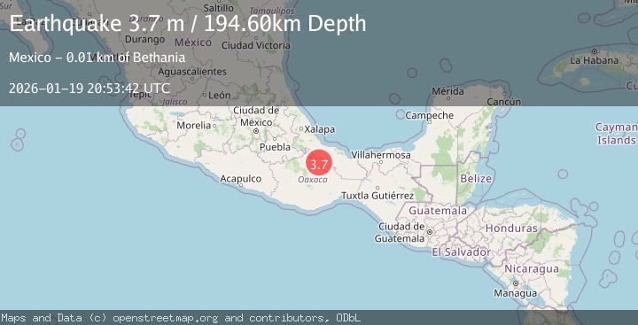 Map of OAXACA, MEXICO