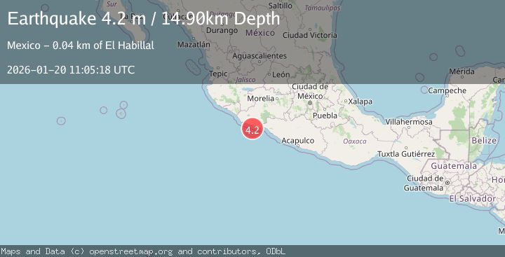 Map of OFFSHORE MICHOACAN, MEXICO