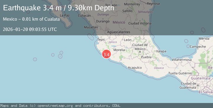 Map of COLIMA, MEXICO