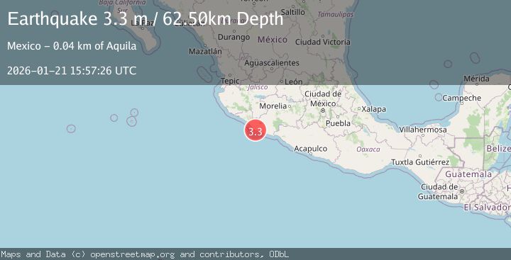 Map of MICHOACAN, MEXICO