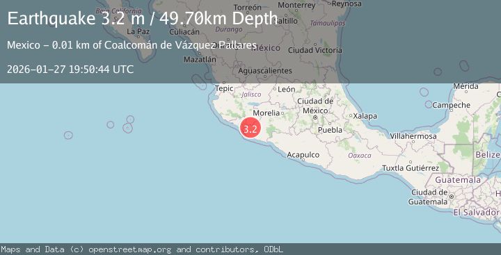 Map of MICHOACAN, MEXICO