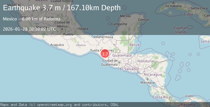 Map of CHIAPAS, MEXICO