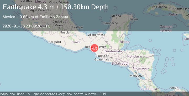 Map of CHIAPAS, MEXICO