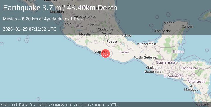 Map of GUERRERO, MEXICO