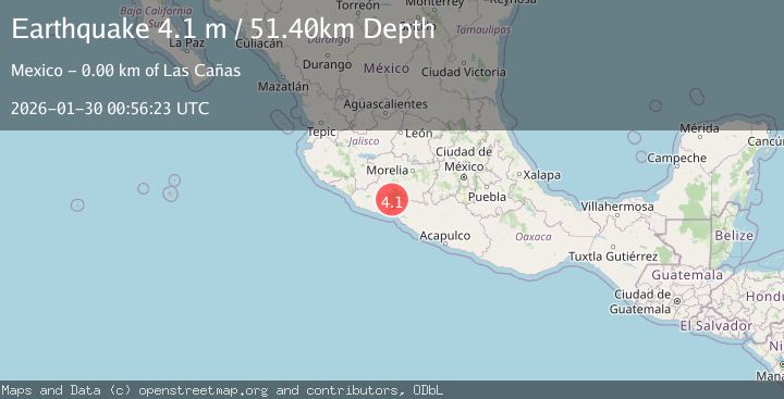 Map of MICHOACAN, MEXICO