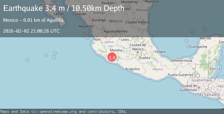 Map of MICHOACAN, MEXICO