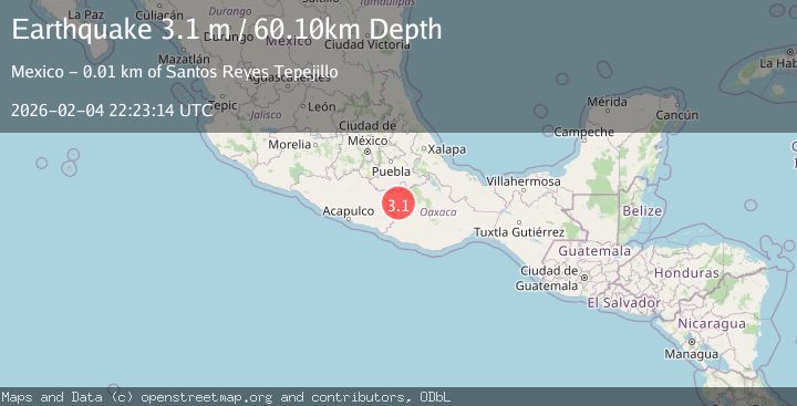 Map of OAXACA, MEXICO
