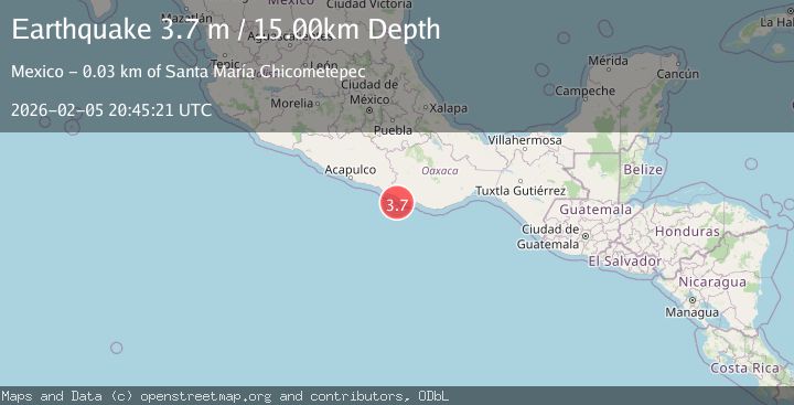 Map of OFFSHORE OAXACA, MEXICO