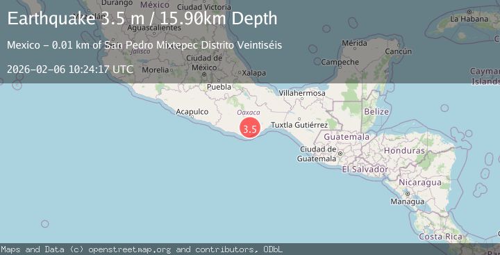 Map of OAXACA, MEXICO