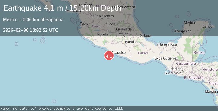 Map of OFFSHORE GUERRERO, MEXICO