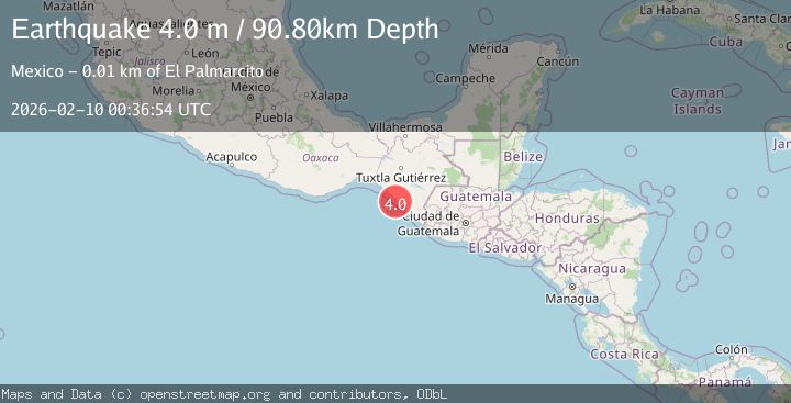 Map of OFFSHORE CHIAPAS, MEXICO