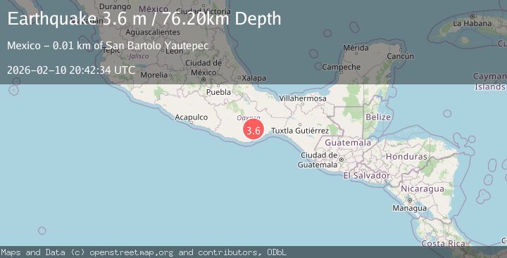 Map of OAXACA, MEXICO