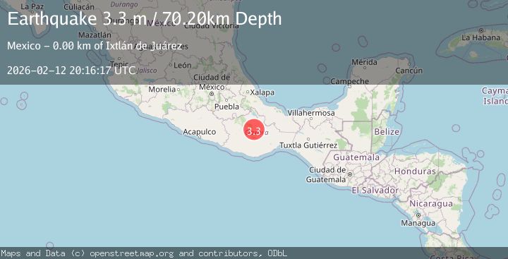 Map of OAXACA, MEXICO