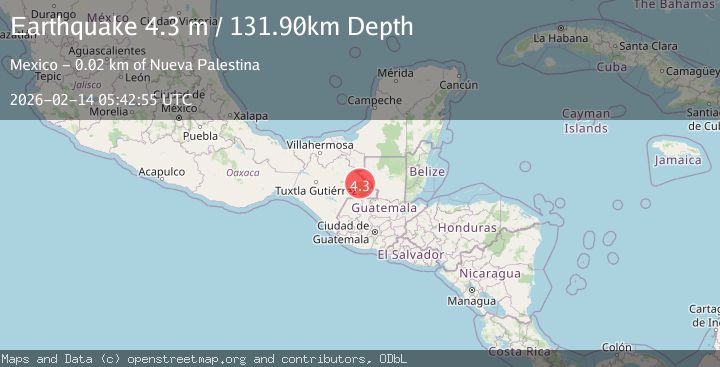 Map of CHIAPAS, MEXICO