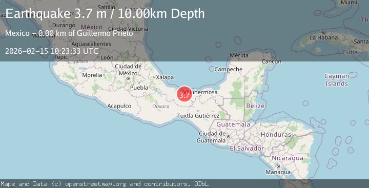 Map of OFFSHORE VERACRUZ, MEXICO