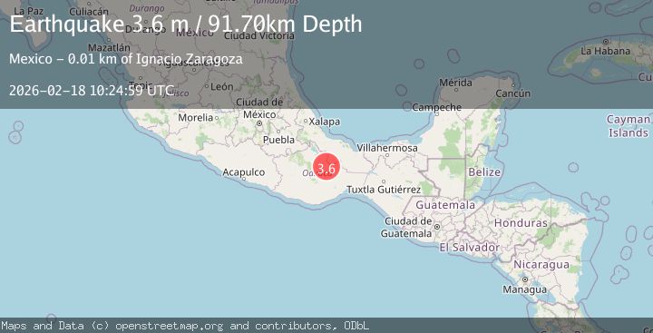 Map of OAXACA, MEXICO