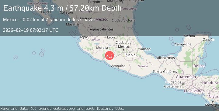 Map of MICHOACAN, MEXICO