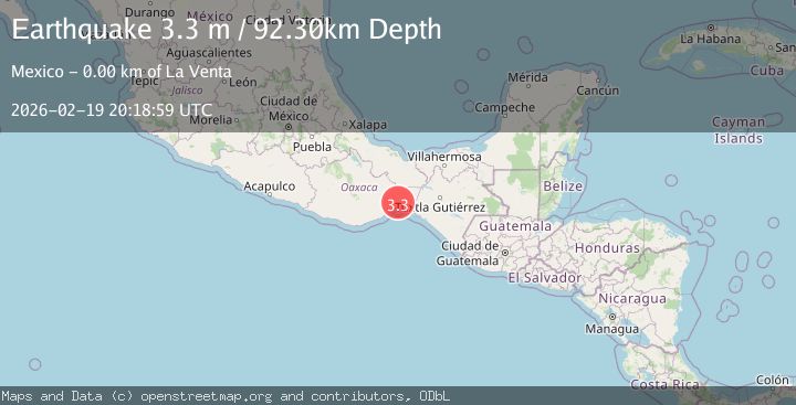 Map of OAXACA, MEXICO