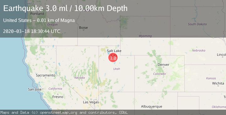 Map of WASATCH FRONT URBAN AREA, UTAH