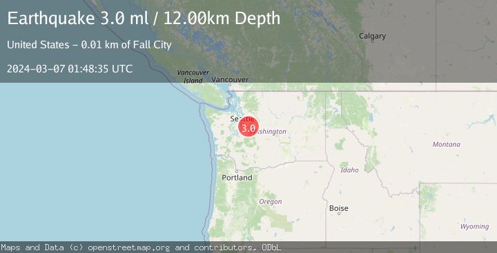 Map of PUGET SOUND REGION, WASHINGTON