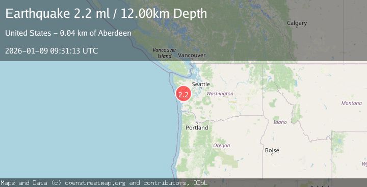 Map of OLYMPIC PENINSULA, WASHINGTON