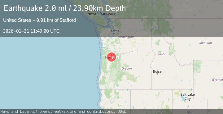 Map of PORTLAND URBAN AREA, OREGON