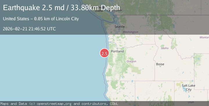 Map of OFFSHORE OREGON