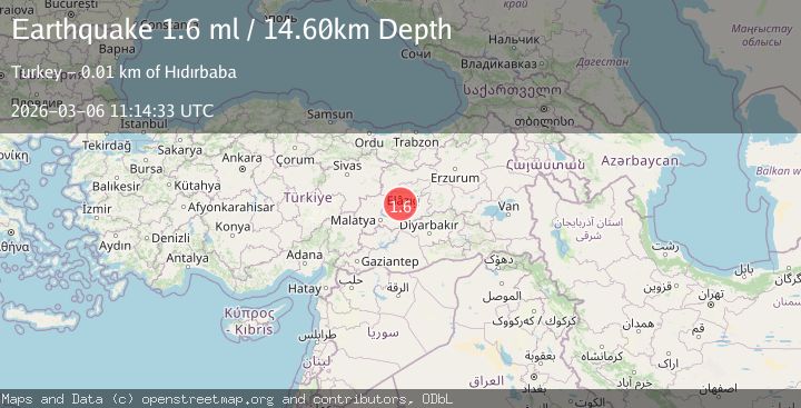 Map of EASTERN TURKEY