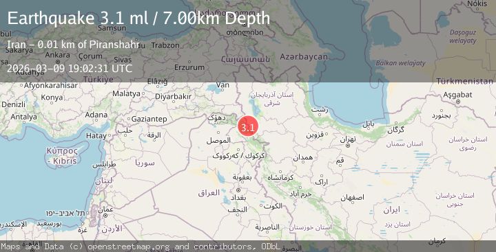 Map of IRAN-IRAQ BORDER REGION